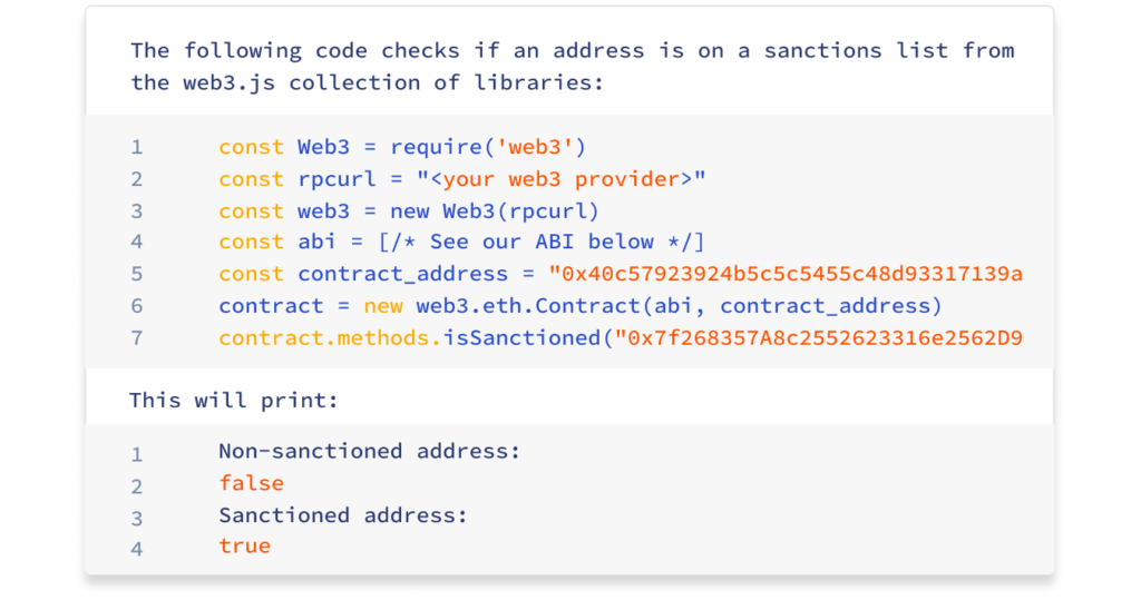 Free Crypto Sanctions Screening Tools - Chainalysis